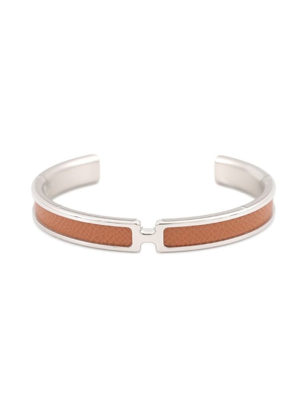 Hermes Bracelet Olympe Gold Silver Epsom T2 Bangle